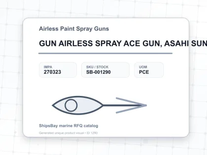 GUN AIRLESS SPRAY ACE GUN, ASAHI SUNAC MG7 - Airless Paint Spray Guns - IMPA 270323 - UOM PCE