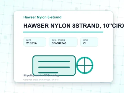 HAWSER NYLON 8STRAND, 10"CIRX200MTR - Hawser Nylon 8-strand - IMPA 210614 - UOM CL