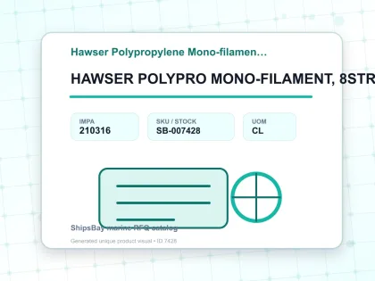 HAWSER POLYPRO MONO-FILAMENT, 8STRAND 11-1/8"CIRX200MTR - Hawser Polypropylene Mono-filament 8-strand - IMPA 210316 - UOM CL