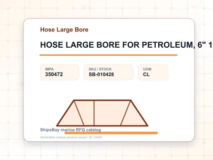HOSE LARGE BORE FOR PETROLEUM, 6" 10.5KGF/CM2 - Hose Large Bore - IMPA 350472 - UOM CL