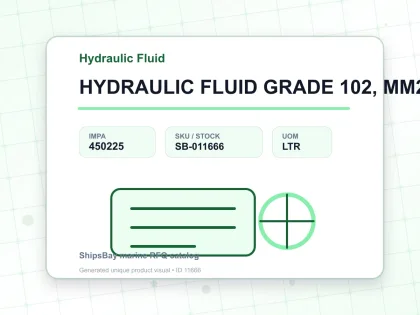 HYDRAULIC FLUID GRADE 102, MM2/S - Hydraulic Fluid - IMPA 450225 - UOM LTR