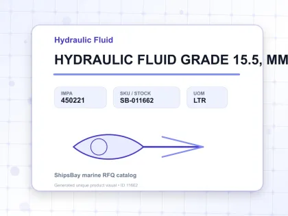 HYDRAULIC FLUID GRADE 15.5, MM2/S - Hydraulic Fluid - IMPA 450221 - UOM LTR