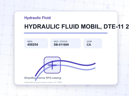 HYDRAULIC FLUID MOBIL, DTE-11 20LTR - Hydraulic Fluid - IMPA 450254 - UOM CA