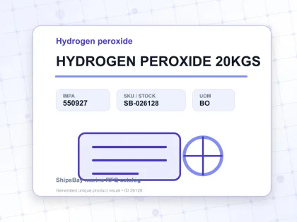 HYDROGEN PEROXIDE 20KGS - Hydrogen peroxide - IMPA 550927 - UOM BO