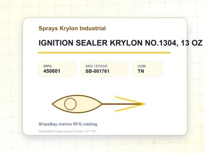 IGNITION SEALER KRYLON NO.1304, 13 OZ - Sprays Krylon Industrial - IMPA 450601 - UOM TN