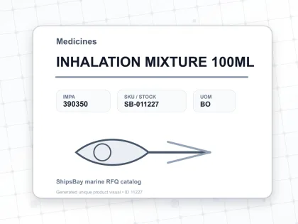 INHALATION MIXTURE 100ML - Medicines - IMPA 390350 - UOM BO