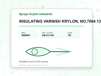 INSULATING VARNISH KRYLON, NO.7004 13 OZ - Sprays Krylon Industrial - IMPA 450604 - UOM TN