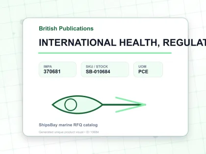 INTERNATIONAL HEALTH, REGULATIONS - British Publications - IMPA 370681 - UOM PCE