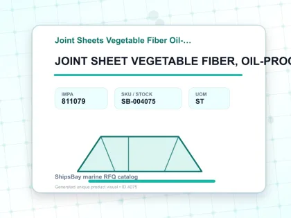 JOINT SHEET VEGETABLE FIBER, OIL-PROOF 0.1X1000X1000MM - Joint Sheets Vegetable Fiber Oil-proof - IMPA 811079 - UOM ST