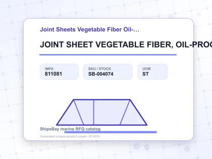 JOINT SHEET VEGETABLE FIBER, OIL-PROOF 0.3X1000X1000MM - Joint Sheets Vegetable Fiber Oil-proof - IMPA 811081 - UOM ST