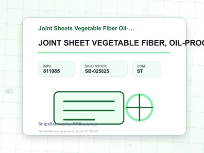 JOINT SHEET VEGETABLE FIBER, OIL-PROOF 1.0X1000X1000MM - Joint Sheets Vegetable Fiber Oil-proof - IMPA 811085 - UOM ST