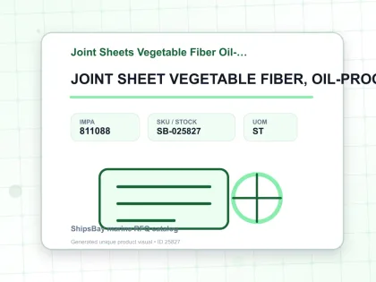 JOINT SHEET VEGETABLE FIBER, OIL-PROOF 3.0X1000X1000MM - Joint Sheets Vegetable Fiber Oil-proof - IMPA 811088 - UOM ST