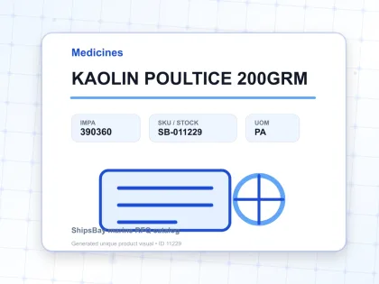KAOLIN POULTICE 200GRM - Medicines - IMPA 390360 - UOM PA