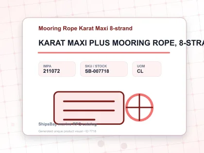 KARAT MAXI PLUS MOORING ROPE, 8-STRAND 5-1/2"CIRX220MTR - Mooring Rope Karat Maxi 8-strand - IMPA 211072 - UOM CL
