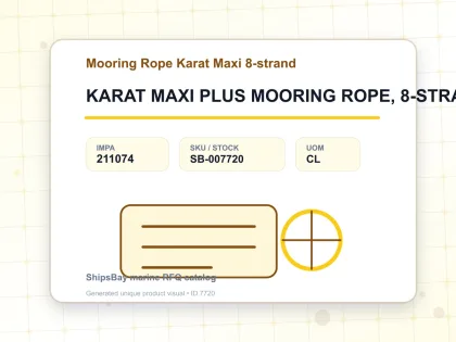 KARAT MAXI PLUS MOORING ROPE, 8-STRAND 6-1/2"CIRX220MTR - Mooring Rope Karat Maxi 8-strand - IMPA 211074 - UOM CL