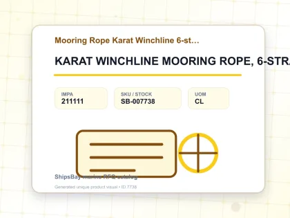 KARAT WINCHLINE MOORING ROPE, 6-STRAND 5"CIRX220MTR - Mooring Rope Karat Winchline 6-strand - IMPA 211111 - UOM CL