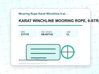 KARAT WINCHLINE MOORING ROPE, 6-STRAND 7"CIRX220MTR - Mooring Rope Karat Winchline 6-strand - IMPA 211115 - UOM CL