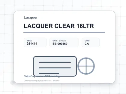 LACQUER CLEAR 16LTR - Lacquer - IMPA 251411 - UOM CA