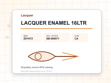 LACQUER ENAMEL 16LTR - Lacquer - IMPA 251413 - UOM CA
