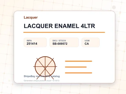 LACQUER ENAMEL 4LTR - Lacquer - IMPA 251414 - UOM CA