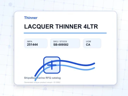 LACQUER THINNER 4LTR - Thinner - IMPA 251444 - UOM CA