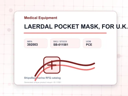 LAERDAL POCKET MASK, FOR U.K. SHIPS - Medical Equipment - IMPA 392003 - UOM PCE