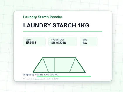 LAUNDRY STARCH 1KG - Laundry Starch Powder - IMPA 550118 - UOM BG