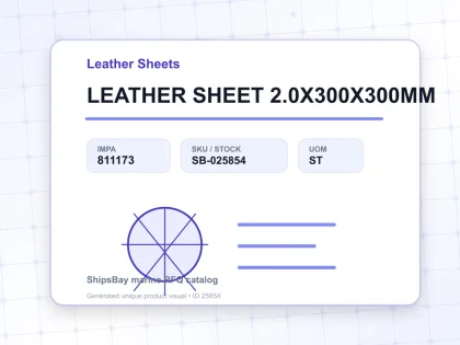 LEATHER SHEET 2.0X300X300MM - Leather Sheets - IMPA 811173 - UOM ST