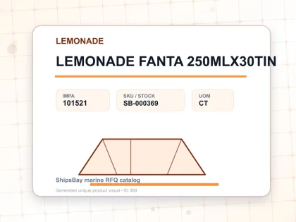 LEMONADE FANTA 250MLX30TIN - LEMONADE - IMPA 101521 - UOM CT