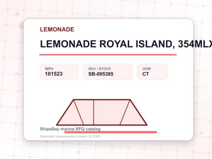 LEMONADE ROYAL ISLAND, 354MLX24TIN - LEMONADE - IMPA 101523 - UOM CT