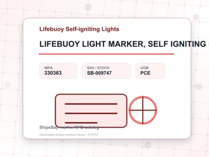 LIFEBUOY LIGHT MARKER, SELF IGNITING KM76S HK/MED - Lifebuoy Self-igniting Lights - IMPA 330363 - UOM PCE
