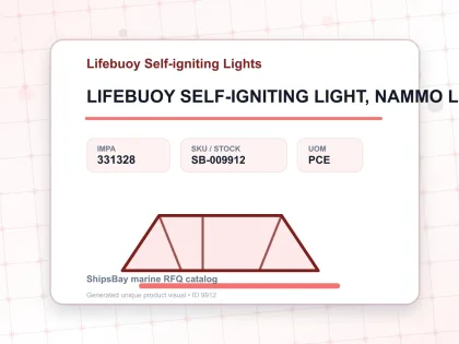 LIFEBUOY SELF-IGNITING LIGHT, NAMMO LIAB 344110 - Lifebuoy Self-igniting Lights - IMPA 331328 - UOM PCE