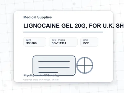 LIGNOCAINE GEL 20G, FOR U.K. SHIPS - Medical Supplies - IMPA 390866 - UOM PCE