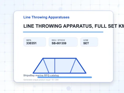 LINE THROWING APPARATUS, FULL SET KM2S KOA - Line Throwing Apparatuses - IMPA 330351 - UOM SET
