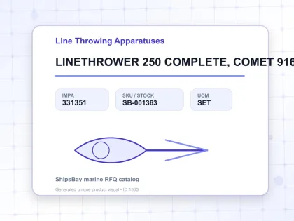 LINETHROWER 250 COMPLETE, COMET 9160400 SOLAS/MED - Line Throwing Apparatuses - IMPA 331351 - UOM SET
