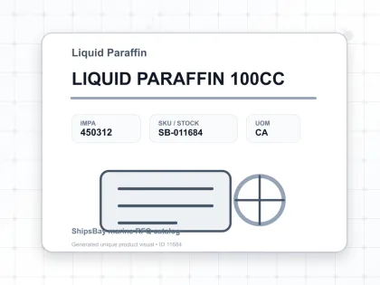 LIQUID PARAFFIN 100CC - Liquid Paraffin - IMPA 450312 - UOM CA