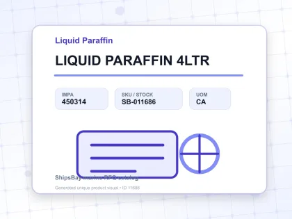 LIQUID PARAFFIN 4LTR - Liquid Paraffin - IMPA 450314 - UOM CA