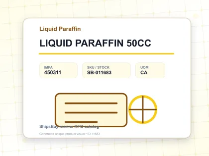LIQUID PARAFFIN 50CC - Liquid Paraffin - IMPA 450311 - UOM CA