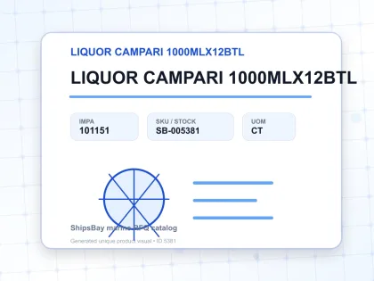 LIQUOR CAMPARI 1000MLX12BTL - LIQUOR CAMPARI 1000MLX12BTL - IMPA 101151 - UOM CT