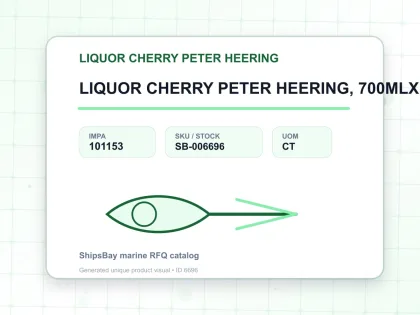 LIQUOR CHERRY PETER HEERING, 700MLX12BTL - LIQUOR CHERRY PETER HEERING - IMPA 101153 - UOM CT