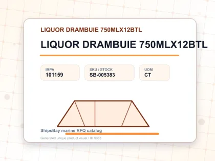 LIQUOR DRAMBUIE 750MLX12BTL - LIQUOR DRAMBUIE 750MLX12BTL - IMPA 101159 - UOM CT
