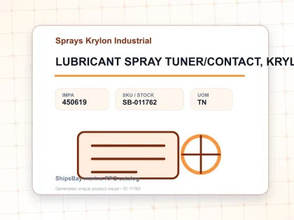 LUBRICANT SPRAY TUNER/CONTACT, KRYLON NO.1333 1LB - Sprays Krylon Industrial - IMPA 450619 - UOM TN