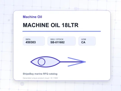 MACHINE OIL 18LTR - Machine Oil - IMPA 450303 - UOM CA