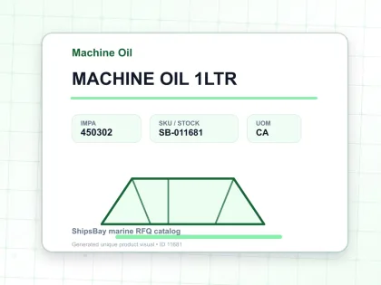 MACHINE OIL 1LTR - Machine Oil - IMPA 450302 - UOM CA