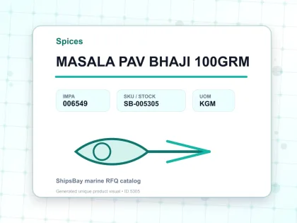 MASALA PAV BHAJI 100GRM - Spices - IMPA 006549 - UOM KGM