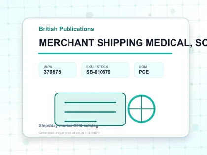 MERCHANT SHIPPING MEDICAL, SCALE - British Publications - IMPA 370675 - UOM PCE