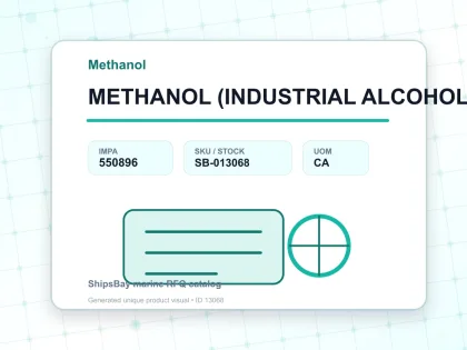 METHANOL (INDUSTRIAL ALCOHOL), 14KGS - Methanol - IMPA 550896 - UOM CA