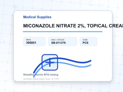 MICONAZOLE NITRATE 2%, TOPICAL CREAM 30G FOR U.K. - Medical Supplies - IMPA 390851 - UOM PCE