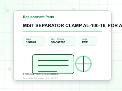 MIST SEPARATOR CLAMP AL-100-16, FOR ALM-100P - Replacement Parts - IMPA 330628 - UOM PCE