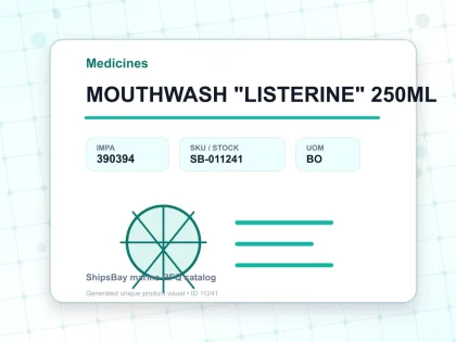 MOUTHWASH "LISTERINE" 250ML - Medicines - IMPA 390394 - UOM BO